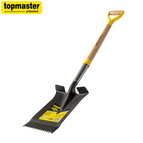 Лопата квадрат с педал и дървена дръжка 1150mm Top Master Pro TMP
