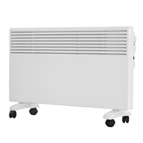 Електрически конвектор с цифров контрол и дистанционно управление, регулируем термостат, 2000 W, Бял