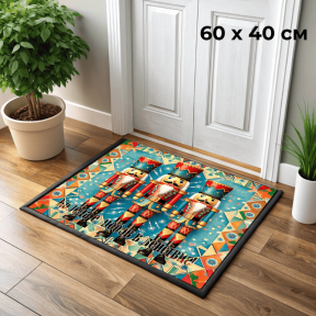 60x40 см Коледна изтривалка, фигури