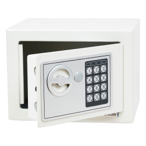Електронен сейф, 17х23х17 см, светло сив