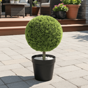 Изкуствено растение в саксия, 50x32 см - кипарис