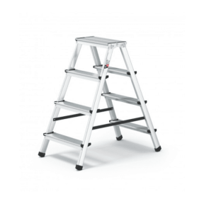 Алуминиева домакинска стълба, 2х4, 125 кг - двустранна