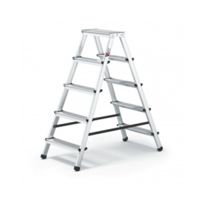 Алуминиева домакинска стълба, 2х5, 125 кг - двустранна