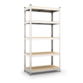 Метален поцинкован стелаж, 5 MDF рафта, 180х90х40 см