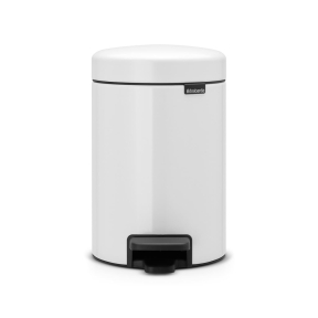 Кош за смет с педал Brabantia NewIcon, 3 л - бял