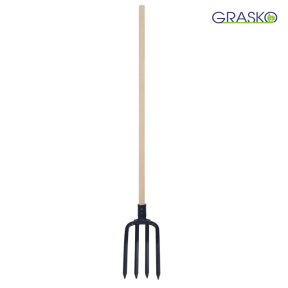 Вила с 4 усилени зъба и дръжка GRASKO