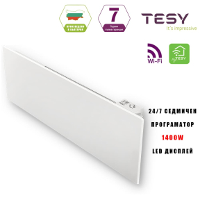 WiFi конвектор TESY Седмичен програматор 24 / 7, 1400W, за под прозорец (CN 06 140 EА CLOUD W)