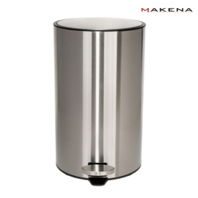 Кош за отпадъци Makena Grey Clean, 12 л, сив