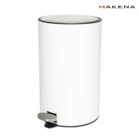 Кош за отпадъци Makena White Clean, 12 л, бял