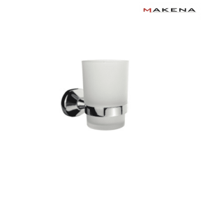 Чаша за четки за зъби Makena Quad, хром