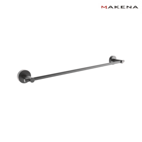 Поставка за хавлии Makena Round, черен мат