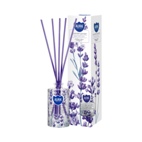 Ароматизатор с цветни пръчици, 45 мл - Лавандулова градина