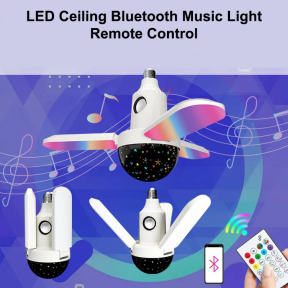 Bluetooth музикална лампа/ LED крушка с дистанционно управление