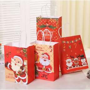 12 броя празнични подаръчни торбички 12 броя празнични подаръчни торбички