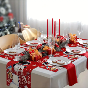 Коледен тишлайфер за маса - Снежко Коледен тишлайфер за маса - Снежко