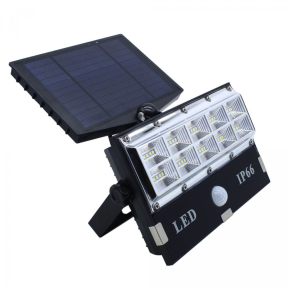 LED прожектор T8501-COB 30W със слънчев панел и сензор за движение