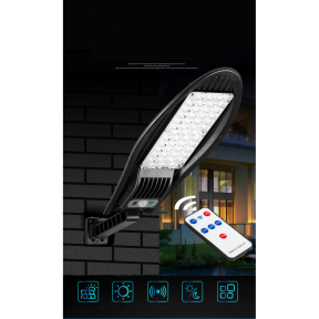 LED соларна улична лампа с дистанционно и сезнор