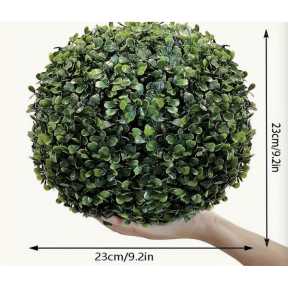 Топка от изкуствен чемшир - диаметър 23 см. Топка от изкуствен чемшир - диаметър 23 см.