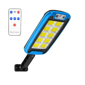 Соларна лампа selling depot, 15W, 6500 K, IP65, Дистанционно управление, Черен / Син