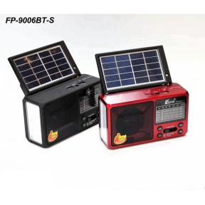 Соларно Радио- Bluetooth,USB,SD+LED Фенер