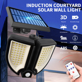Солартна лампа със сензор и дистанционно/ 90Led