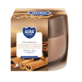 Свещ в чаша, ø7.9x7.2 см - канела