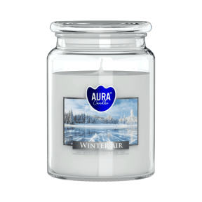 Ароматизирана свещ с капак, ø9.9x14 см - Зимен въздух