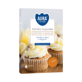 Чаени свещи 6 бр., ø3.9x1.5 см - ванилов сладкиш