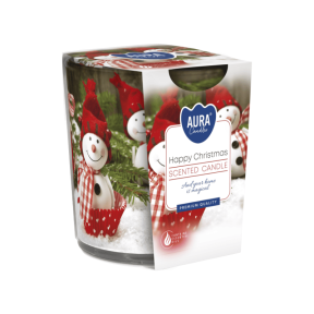 Свещ в чаша, ø7.2x7.8 см - Щастлива Коледа