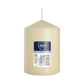 Свещ пилон, ø6.8x10 см - екрю