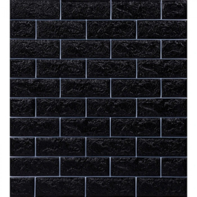 Топлоизолационно самозалепващо пано Cultural Wall 70x77x0.8 сm черно/бяло