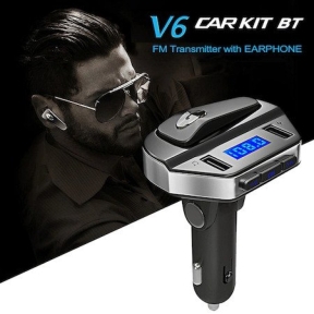 Трансмитер с hands-free слушалка V6