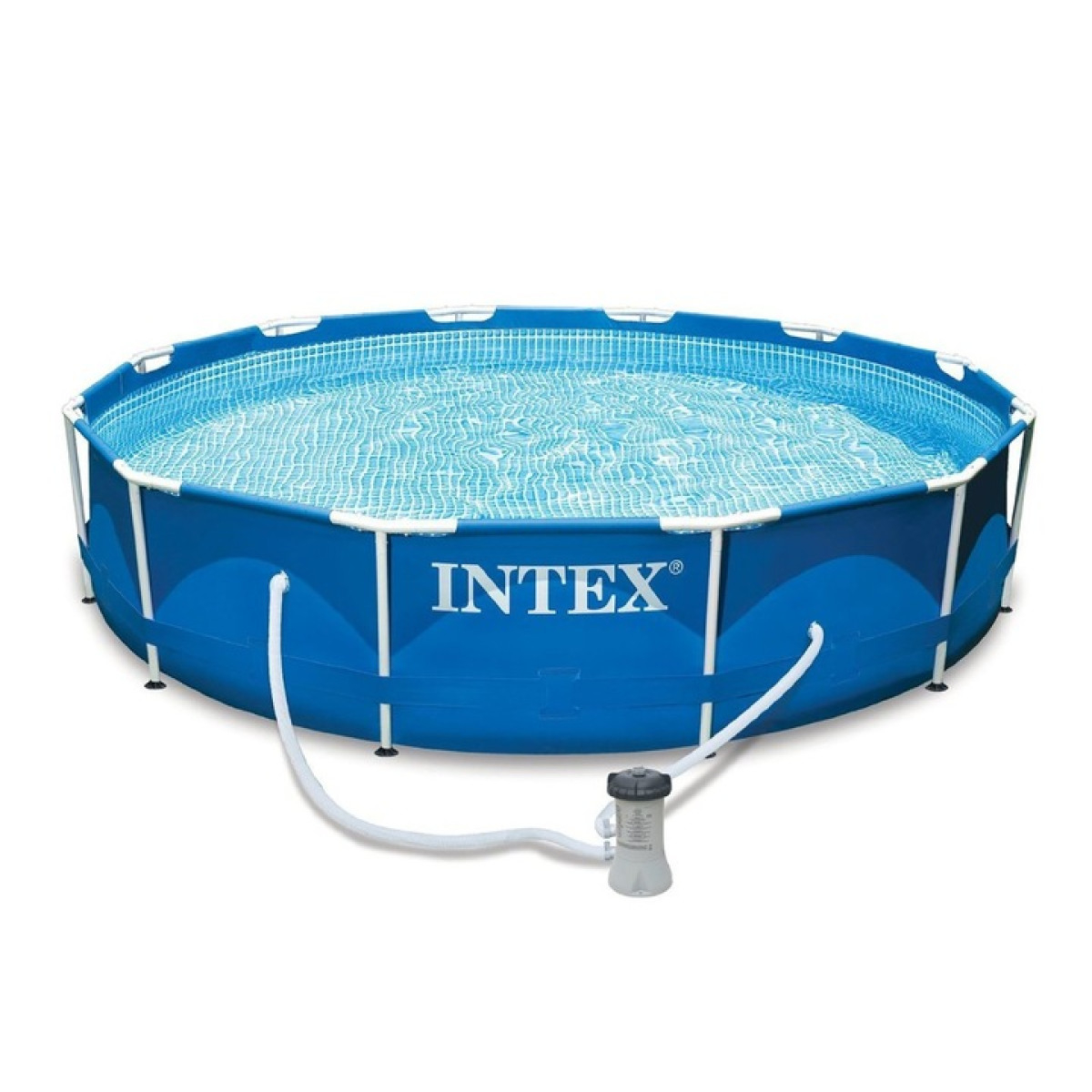 Басейн с метална рамка и филтърна помпа Intex - 305х76 см